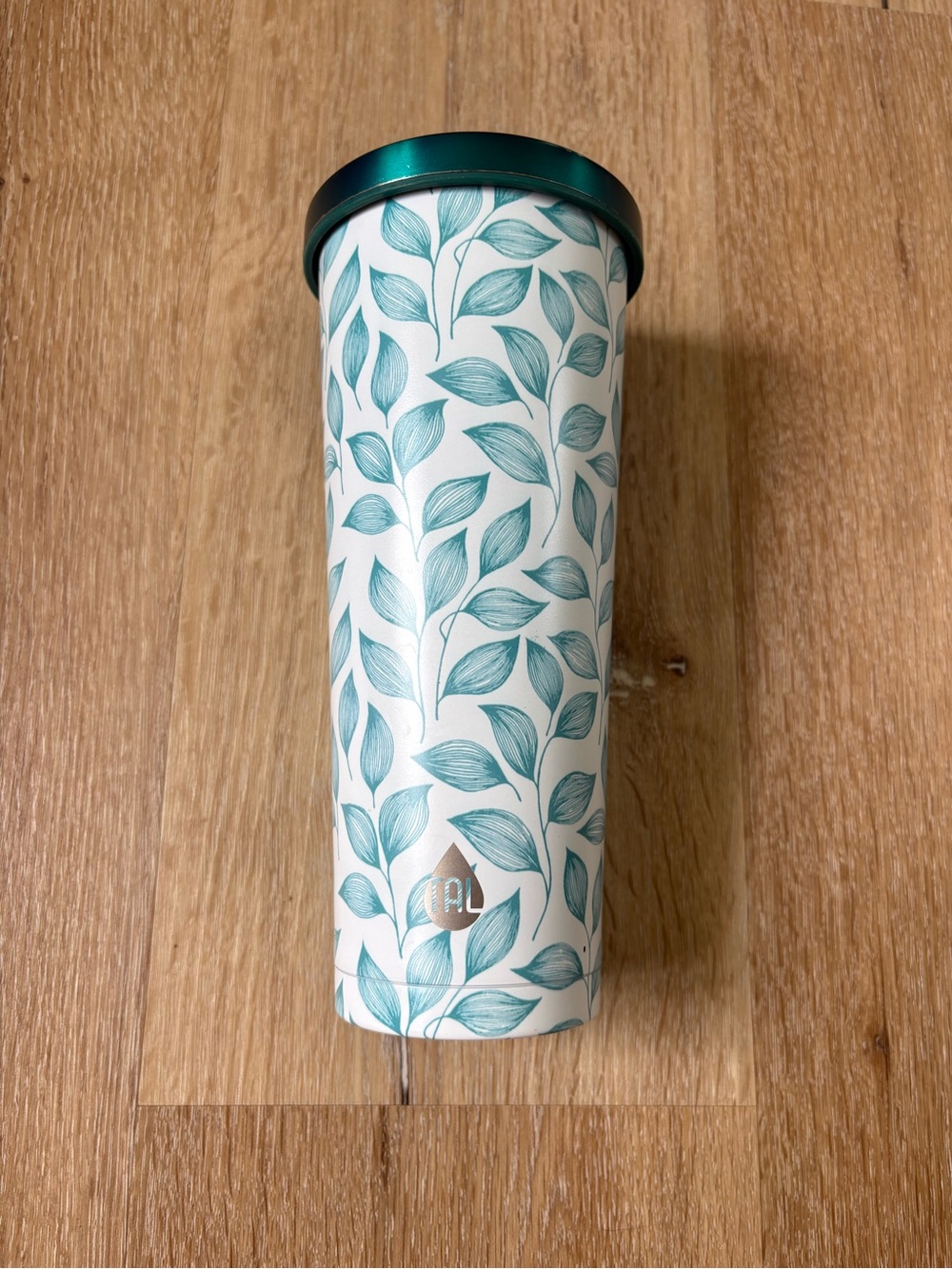Teal Leaf Stainless Travel Tumbler